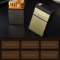 USB Rechargeable Electric Built-In Flame Less Lighter Cigarette Case Holder Box