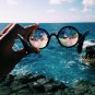 Kaleidoscope Sunglasses Diffraction Crystal Prism Glasses Round Rainbow Fashion
