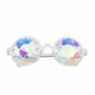 Kaleidoscope Sunglasses Diffraction Crystal Prism Glasses Round Rainbow Fashion