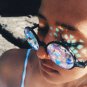 Kaleidoscope Sunglasses Diffraction Crystal Prism Glasses Round Rainbow Fashion