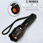 LED Tactical Flashlight 8000 Lumens CREE XM-L2 Zoomable 5 Modes Alumimun Light