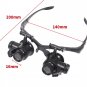 Headband 10X 15X 20X 25X LED Light Glasses Magnifier Watchmaker Jewelry Optical