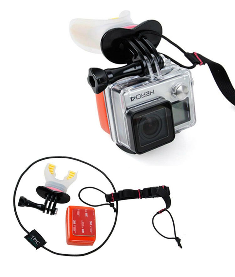 For GoPro Surf Mouth Mount Dummy Bite Surfing Diving Accessories Set