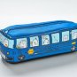 Cartoon Pen Pencil Case Bag Box Bus Canvas Storage Large Zipper School Bag Kids