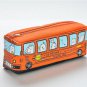 Cartoon Pen Pencil Case Bag Box Bus Canvas Storage Large Zipper School Bag Kids