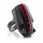 Bicycle Bike Logo Intelligent Rear Tail Light 5 LED 2 Laser Safety Lamp Super