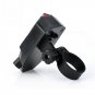 Bicycle Bike Logo Intelligent Rear Tail Light 5 LED 2 Laser Safety Lamp Super