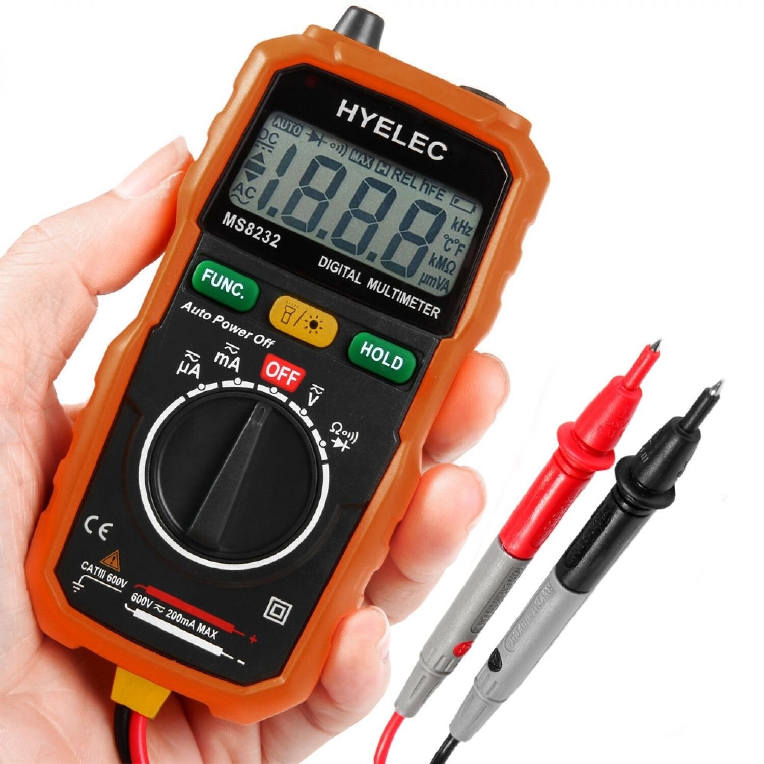 Mini Digital Multimeter Meter Tester Ac Dc Fluke Volt Voltmeter Auto Ammeter