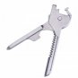 6 in 1 Outdoor Multi Function Keychain Keys Stainless Steel EDC Multi Tool Swiss