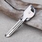6 in 1 Outdoor Multi Function Keychain Keys Stainless Steel EDC Multi Tool Swiss
