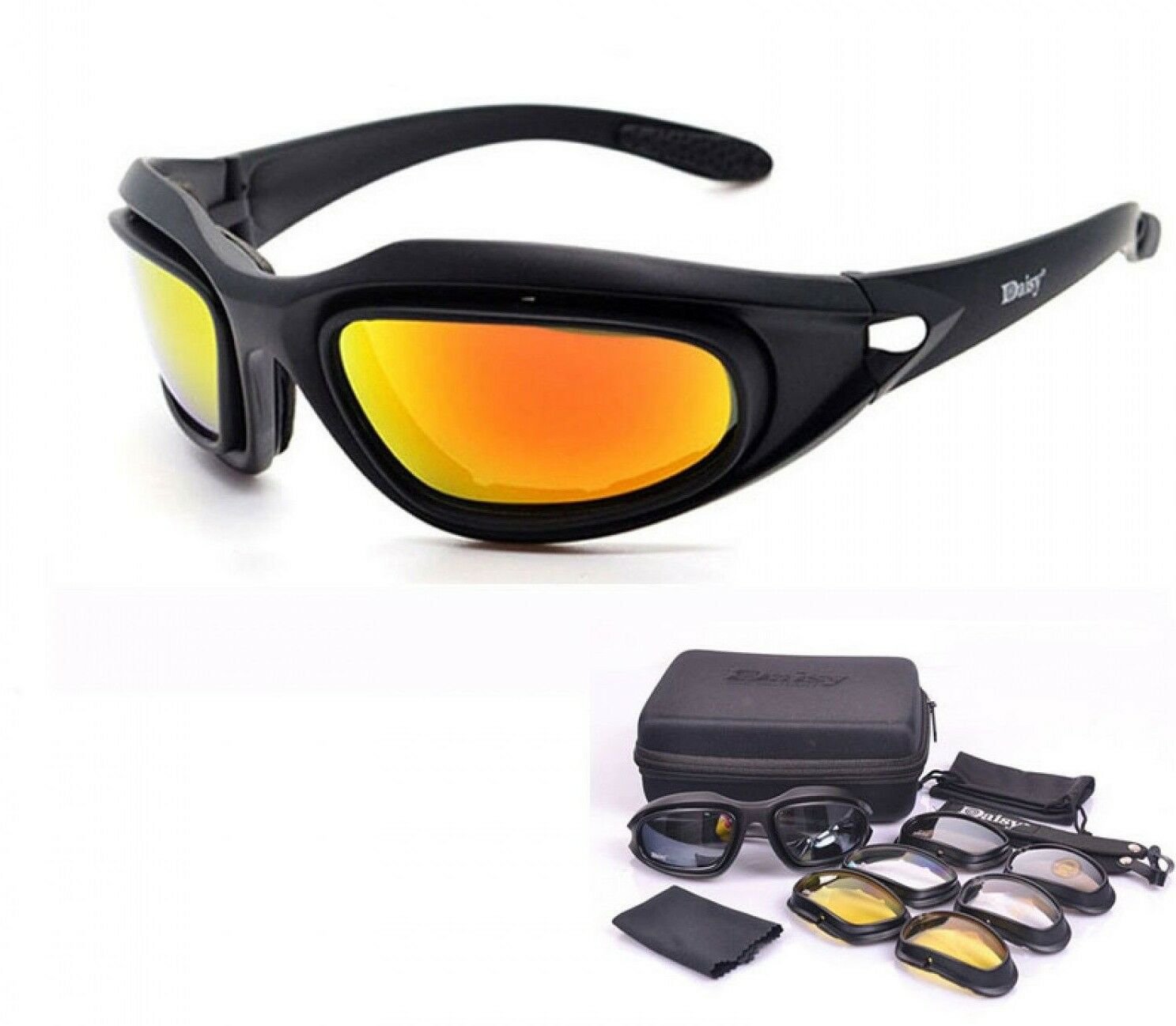 Sun Glasses Tactical Goggles Sport Shooting Hunting Hiking Cycling Eye Wear New