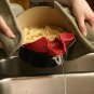 Strainer Silicone Drain Clips Grease Spout Pours Batter Skillet Kitchen Pourings