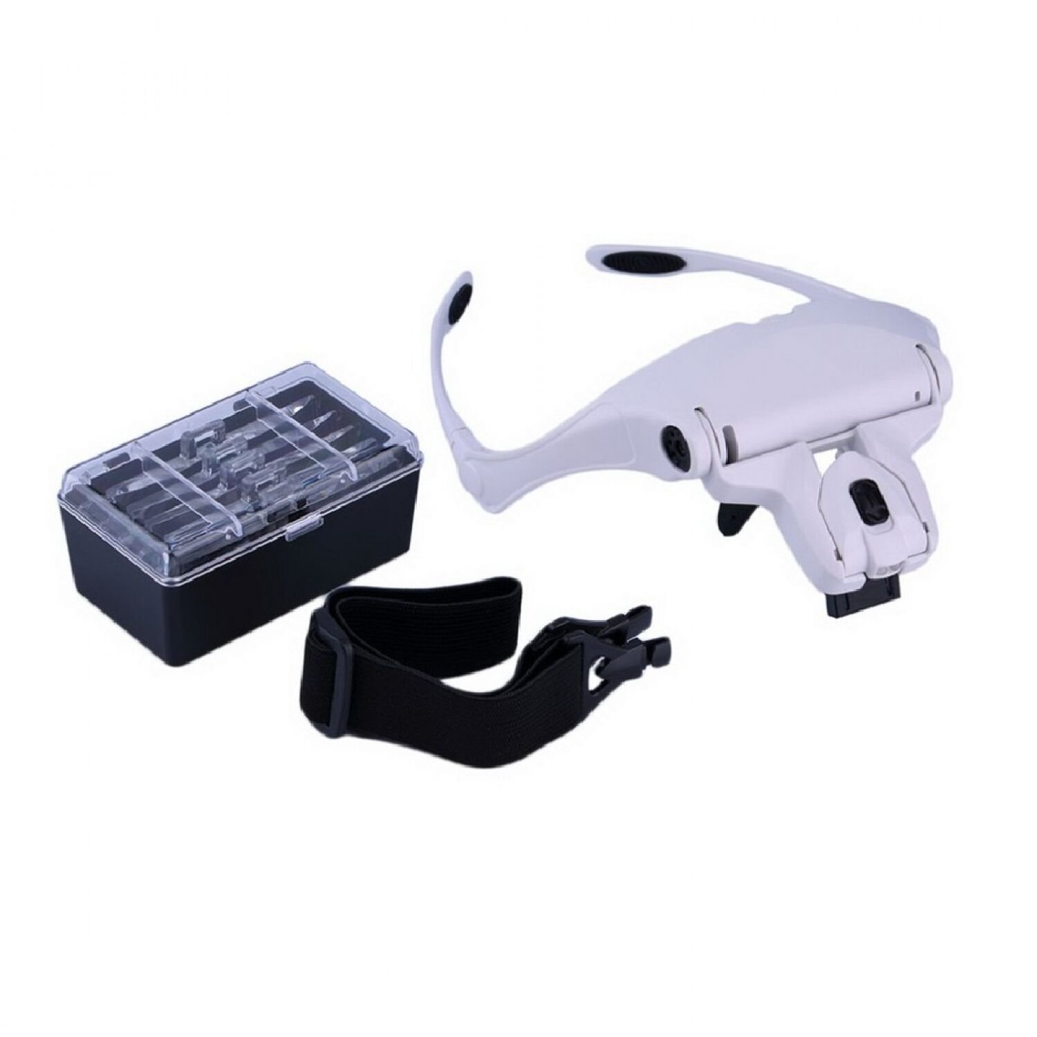 Adjustable Loupe Headband 1.0X 1.5X 2.0X 2.5X 3.5X 5 Lens Magnifying Glasses