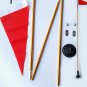 MagiDeal Inflatable Boat 1.2M Safety Flag Base Kit With Rail Mount Base Tool New