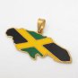 Jamaica Map Pendant And Necklace Jamaica National Flag Jewelry Women & Men Gift