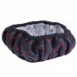 Black Red Car Steering Wheel Covers Elastic Embroidered Cover for 38cm Diameter