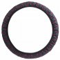 Black Red Car Steering Wheel Covers Elastic Embroidered Cover for 38cm Diameter