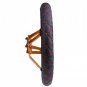 Black Red Car Steering Wheel Covers Elastic Embroidered Cover for 38cm Diameter