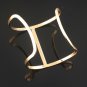 New Punk Designer Gold Silver Color Alloy Simple Hollow Out Wide Abstract Cuff