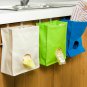 Cupboard Door Back Trash Rack Storage Garbage Bag Holder Hanging Kitchen Cabinet