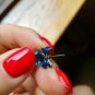 High Quality Fashion 2018 Chic Shimmer bow knot Cubic Green Blue Crystal Earring