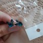High Quality Fashion 2018 Chic Shimmer bow knot Cubic Green Blue Crystal Earring