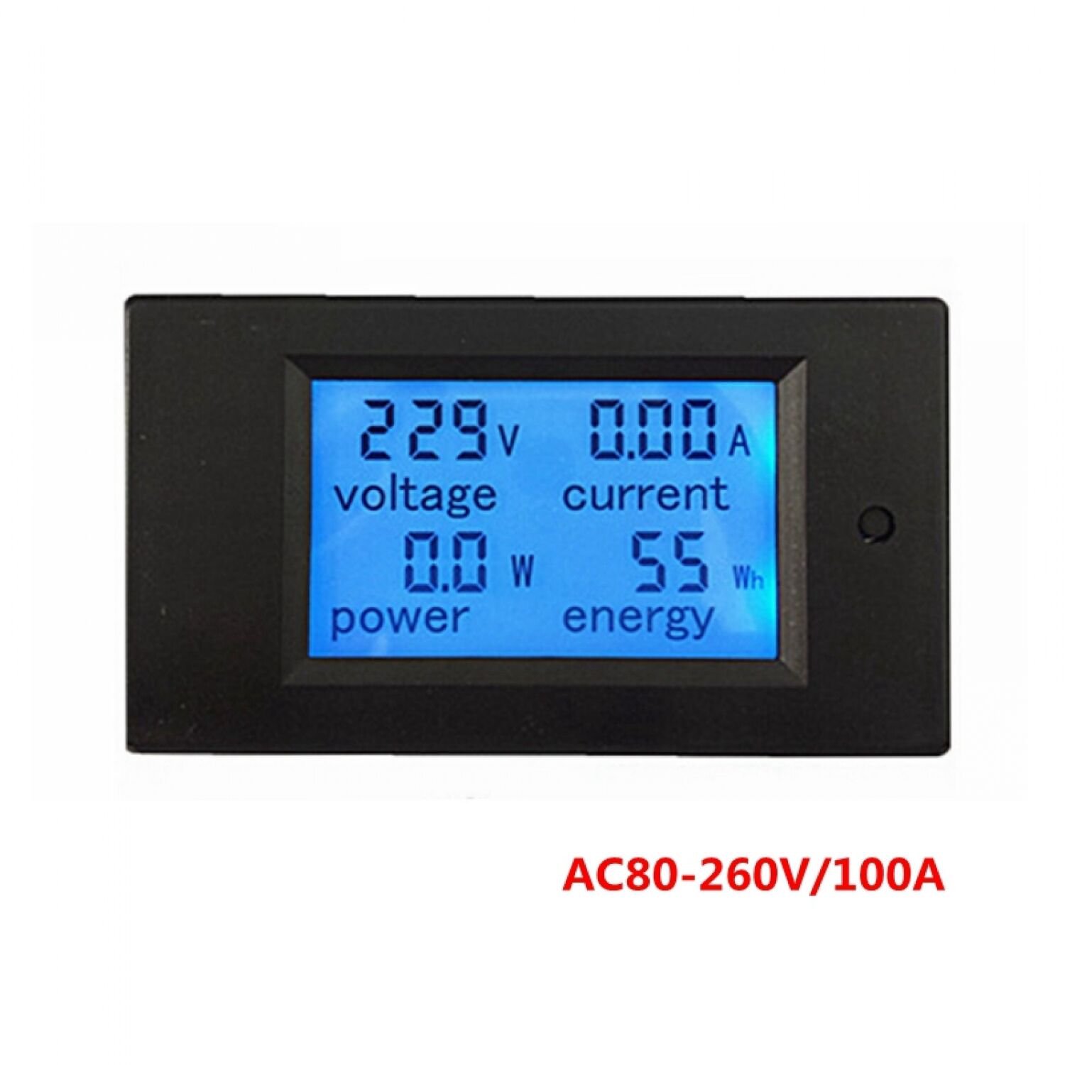 AC Multifunction Voltmeter Meter Energy Power Monitor AC 80-260/100A Volt Amp