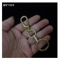 Pure Copper EDC Portable Waist Hanging Creative Brass Keychain Pendant Buckle