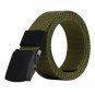 New Casual Military Grade Polymer Buckle Nylon Belt Black Gray Brown Belt Mens