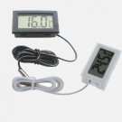 High Mini LCD Display Inlay Digital Thermometer Probe Refrigerator/Fish Tank