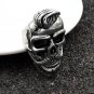Skull Ring Beard Man Gentlemen Jewelry Mens Stainless Steel Cool Rock Punk 2018