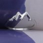 Mountain Range Ring Nature Motivation Jewelry Hiking Snowboard Lover Gift