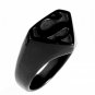 2019 New Black Popular Men's Stainless Steel Ring 7-15 Sizes