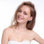 6 pairs/sets Classic Black White Cubic Zircon Stud Earrings Set Fashion Stainles