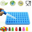 Gummy Bear Mold Fashion Kitchen Tools 1 Set 50 Cavity Silicone Chocolate Mould