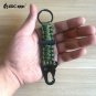 New EDC Rope Keychain Camping Emergency Military Survival Kit Ring Carabiner