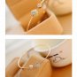2018 Hot New Fashion Adjustable Crystal Double Heart Bow Bilezik Cuff Opening