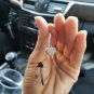 2018 Hot New Fashion Adjustable Crystal Double Heart Bow Bilezik Cuff Opening