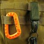 EDC Belt Keychain Nylon Webbing & Metal Hook Outdoortool  D-carabiner Hanging