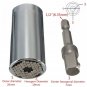 1/4"-3/4" Gator Grip Universal Socket Wrench Power Drill Adapter 2 Piece Impact
