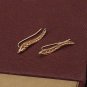 New Fashion Ear Sweep Wrap Silver Gold Ear Climber Ear Clip Cuffs Leafs Earrings