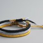AMIU 3PCS Multi Color Tibetan Buddhist Good Lucky Charm Tibetan Bracelets & Bang
