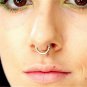 G23titan Silver Color Open Titanium Ring 18 Gauge Hoop for Ear Tragus Cartilage
