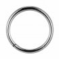 G23titan Silver Color Open Titanium Ring 18 Gauge Hoop for Ear Tragus Cartilage