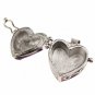 2 Piece Purple/Blue Enamel Heart Cremation Memorial Keepsake Charms Pendant Love