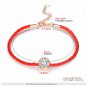 ROXI Austrian Crystals Charm Bracelets for Women Thin Red Thread String Rope