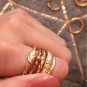 17KM 12 pc/set Charm Gold Color Midi Finger Ring Set for Women Vintage Boho Knuc