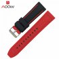 Soft Silicone Watchband 20mm 22mm 24mm 26mm Rubber Diving Waterproof Replacement