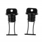 MagiDeal Underwater 4Pcs Black Plastic Hull Drain Plug Universal for Kayaks New