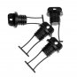 MagiDeal Underwater 4Pcs Black Plastic Hull Drain Plug Universal for Kayaks New